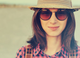 Smiling Hipster Girl